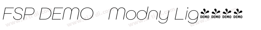 FSP DEMO   Modny Lig字体转换